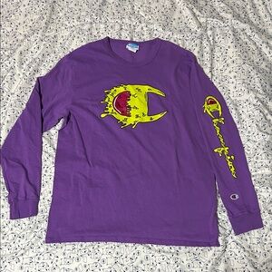 CHAMPION “Slime Recipe” Graphic Long Sleeve Tee Shirt